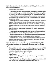 Câu hỏi ôn tập: Các yếu tố hình thành thái độ và hành vi môn Hành vi tổ chức | Học viện Ngân hàng