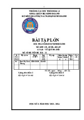 Phân Tích Mô Hình DISC và Kế Hoạch Kinh Doanh | Bài Tập Lớn Khởi sự kinh doanh