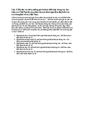 Câu hỏi ôn tập về giá trị văn hóa Việt - Cơ sở văn hóa Việt Nam | Đại học Văn Lang
