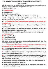 TOP 700 câu hỏi trắc nghiệm môn Pháp luật đại cương | Trường Đại học Phenikaa