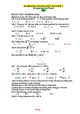 Bộ Đề Kiểm Tra Cuối HK1 Toán 9 Cánh Diều Có Đáp Án Ma Trận Đặc Tả