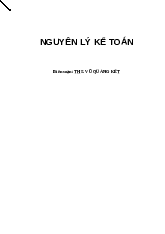 Nguyên Lý Kế Toán PDF lý thuyết - bài tập - lời giải | Nguyên Lý Kế Toán | Trường Đại học Công nghiệp Thành phố Hồ Chí Minh
