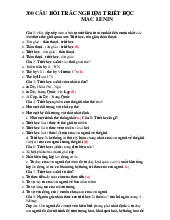 Đề cương môn Triết học Mac Lê nin  - trường đại học Thủy lợi. Tài liệu được sưu tầm gồm 18 trang giúp bạn tham khảo, ôn tập và đạt kết quả cao