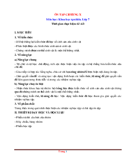 Giáo án KHTN 7 kết nối tri thức ôn chương 10 sinh sản ở sinh vật