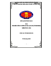 Tìm Hiểu Công Ty Đông Ấn Hà Lan (VOC) Ở Indonesia Thế Kỷ XVI - XVII