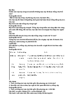 Giải SGK Công nghệ 7 Bài 5: Trồng cây rừng| Cánh diều