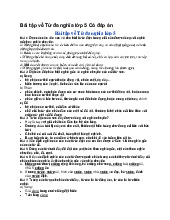 Bài tập về Từ đa nghĩa lớp 5 Có đáp án - Tiếng Việt 5