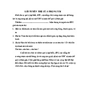 Lời tuyên thệ của trọng tài