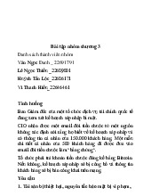 Nghiên cứu Tình Huống Nhóm 4: Kế Hoạch Sáp Nhập Tài Chính Môn Thương mại điện tử | Trường Đại học Công nghiệp Thành phố Hồ Chí Minh