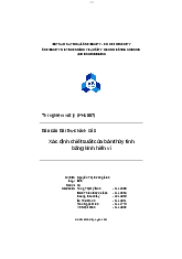 Báo cáo Bài thực hành số 8 Xác định chiết suất của bản thủy tinh bằng kính hiển vi - Thí nghiệm vật lí | Trường Đại học Bách khoa Thành phố Hồ Chí Minh