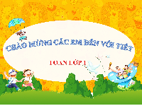 Giáo án điện tử Toán 1 Chương 1 Cánh diều: Trên - Dưới. Phải - Trái. Trước - Sau. Ở giữa