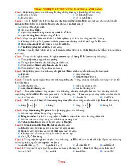 TOP 40 Câu Trắc Nghiệm Lý Thuyết Giao Thoa Ánh Sáng Vật Lí 11 (Có Đáp Án)