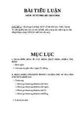 Tiểu luận Tư tưởng HCM