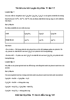 Bài 17: Phenol | Giải Hoá 11 Cánh diều