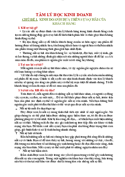 Tâm lý học kinh doanh