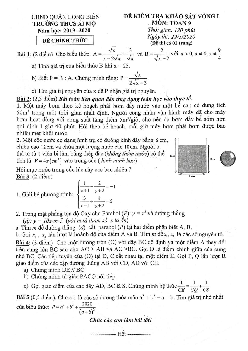 Đề khảo sát Toán 9 vòng 1 năm học 2019 – 2020 trường THCS Ái Mộ – Hà Nội