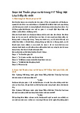 Soạn bài Thuần phục sư tử trang 117 Tiếng Việt Lớp 5 đầy đủ nhất