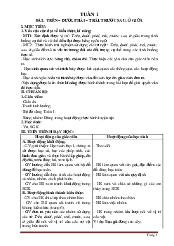 Giáo án Toán 1 Học Kỳ 1 sách Cánh Diều (Bộ 1)