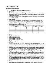 THỰC HÀNH HÓA SINH - Bài Tập và Kết Quả Thí Nghiệm Enzyme