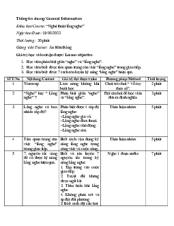 Bài giảng " Outline nghệ thuật lắng nghe"