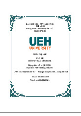 Tiếu luận Điểm Công 3 - Sự Nhạy Cảm của Gen Z | Lịch sử đảng | Trường Đại học Kinh tế Thành phố Hồ Chí Minh