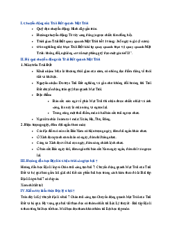 Lý thuyết địa lý lớp 6 bài 7| Chân trời sáng tạo