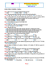 Bộ Đề Ôn Tập Cuối Kỳ 1 Hóa 10 Năm Học 2026-2026 Có Đáp Án