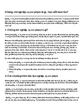 Chứng chỉ nghiệp vụ sư phạm là gì, học mất bao lâu?