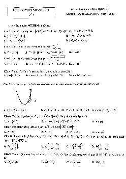 Đề kiểm tra giữa học kì 1 Toán 10 năm 2019 – 2020 trường Nhân Chính – Hà Nội