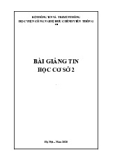 Bài Giảng môn Tin học cơ sở | Học viện Công Nghệ Bưu Chính Viễn Thông