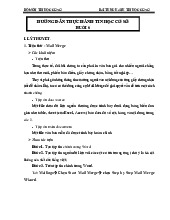 Hướng dẫn thực hành Buổi 6 môn Tin học cơ sở | Trường Đại học Hải Phòng