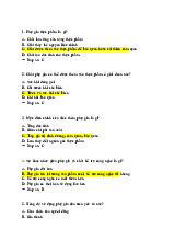 Tổng hợp 100 Câu Hỏi Ôn Thi Cuối Kỳ | Phụ gia thực phẩm | Đại học Nông Lâm Thành phố Hồ Chí Minh