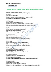 Hướng dẫn ôn tập bài kiểm tra điều kiện Tiếng Anh | Đại học Phenika