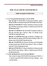 Tổng hợp câu hỏi ôn tập | Môn Pháp luật xây dựng - Đại học Xây Dựng Hà Nội