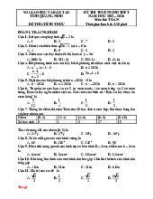 Đề Tuyển Sinh 10 Môn Toán Sở GD Quảng Ninh 2025-2026 Có Đáp Án