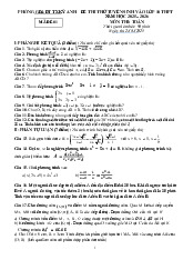 Đề thi thử Toán vào lớp 10 năm 2025 – 2026 phòng GD&ĐT Kỳ Anh – Hà Tĩnh có đáp án