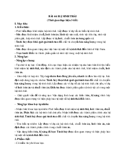 Giáo án Khoa học tự nhiên 8 Bài 44: Hệ sinh thái | Kết nối tri thức