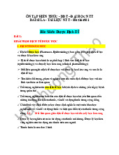 Tài liệu dược dịch tễ | Đại học Nguyễn Tất Thành