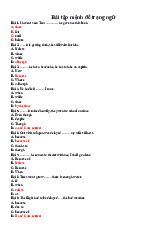 Bài tập mệnh đề trạng ngữ | Môn Ngữ pháp căn bản 1 - Đại học Cần Thơ