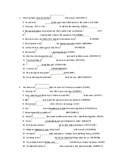 Word building Exercises