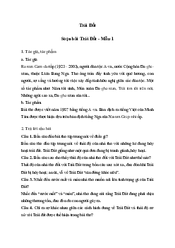 Soạn bài Trái Đất - Kết nối tri thức 6