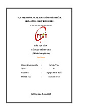 Báo cáo Xây dựng Website bán quần áo môn Lập trình Web | Học viện Công Nghệ Bưu Chính Viễn Thông