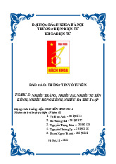 Báo cáo Nhiễu trắng, nhiễu ISI, nhiễu xuyên kênh, nhiễu đồng kênh, nhiễu đa truy cập môn Thông tin vô tuyến | Trường Đại học Bách Khoa Hà Nội