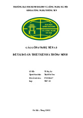 Đồ án Thiết kế Hệ thống Nhà Thông Minh với Cisco Packet Tracer môn Công nghệ nền 4.0 | Trường Đại học Kinh Doanh và Công Nghệ Hà Nội