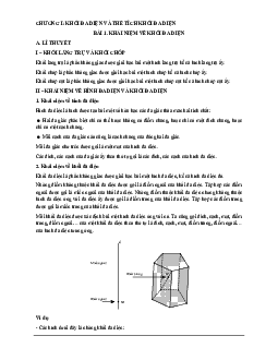 Các dạng bài tập VDC khối đa diện và thể tích của chúng Toán 12