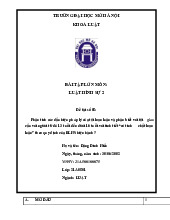 Đề tài số 05:Phân tích các dấu hiệu pháp lý của tội loạn luân và phân biết với tội giaocấu với người từ đủ 13 tuổi đến dưới 16 tuổi với tình tiết “có tính chất loạnluân” theo quy định của BLHS hiện hành? môn Luật hành chính | Trường đại học Mở Hà Nội