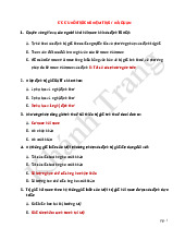 Các câu hỏi trắc nghiệm trị giá hải quan môn Kế toán tài chính    | Học viện Nông nghiệp Việt Nam