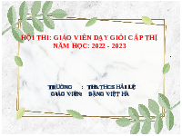 Giáo án điện tử Công nghệ 6 Bài 4 Chân trời sáng tạo: Thực phẩm và dinh dưỡng