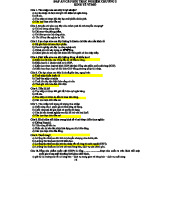 Đáp án Trắc Nghiệm Kinh Tế Vĩ Mô Chương 2 (Mã: KTVM102)