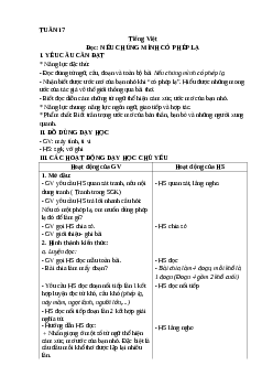 Giáo án Tiếng Việt lớp 4 Tuần 17 | Kết nối tri thức